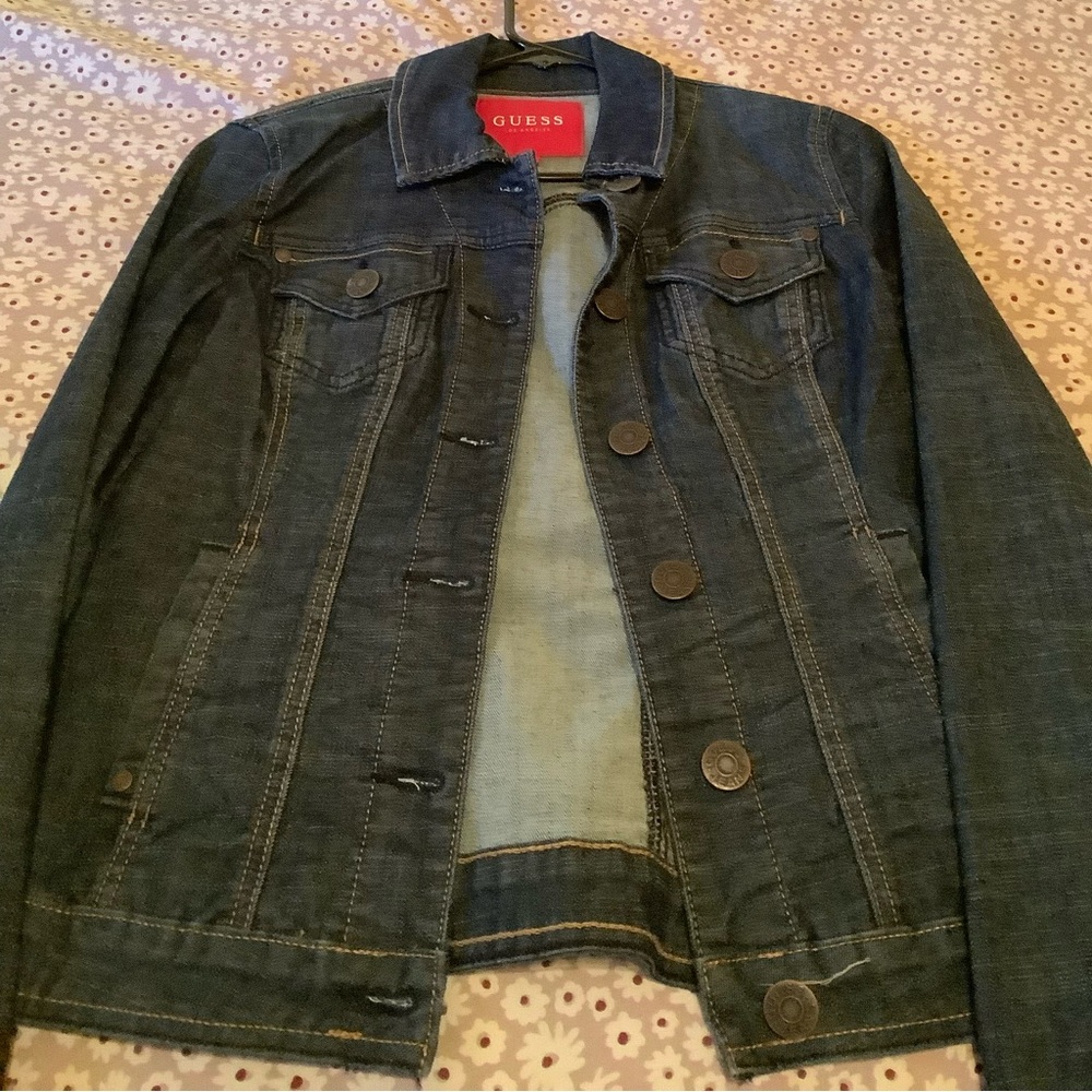 Guess dark denim jean jacket